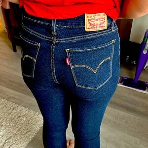 bundle Levis and a red embroded tank top both size small